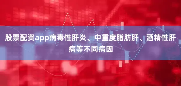 股票配资app病毒性肝炎、中重度脂肪肝、酒精性肝病等不同病因